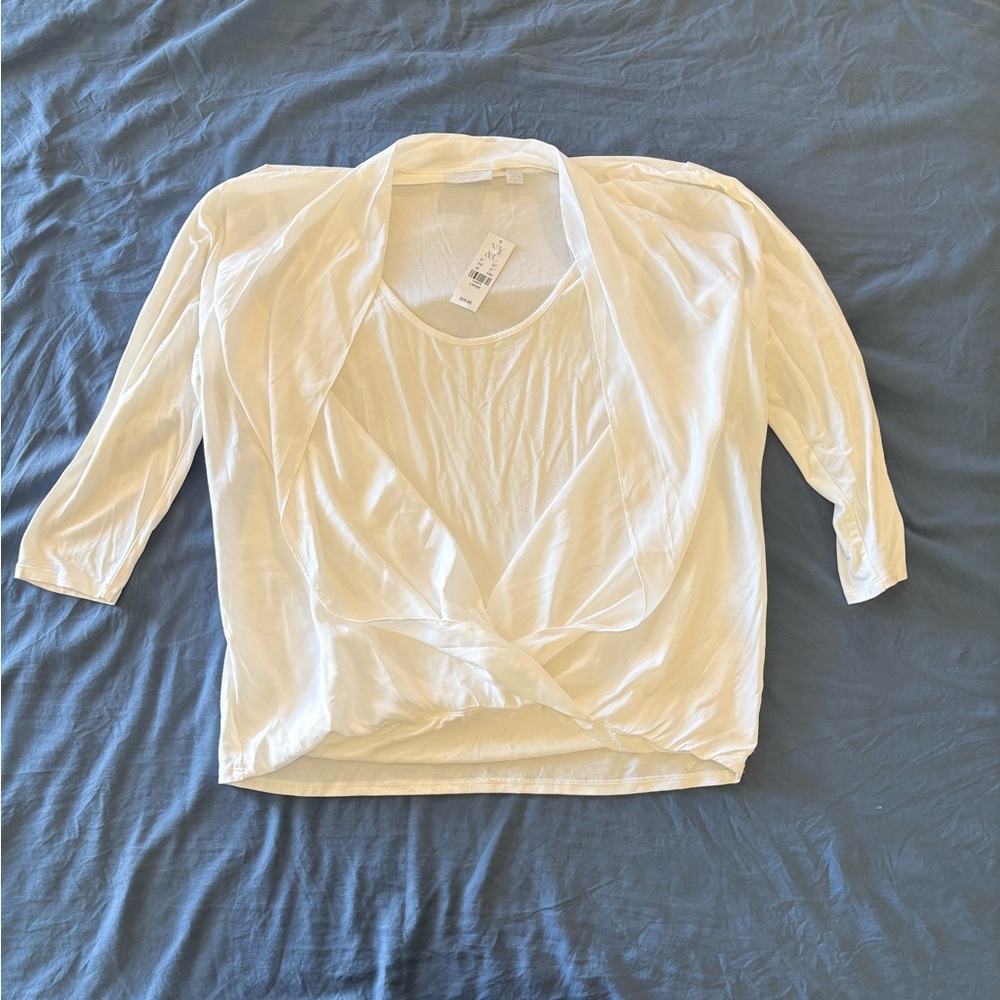 New York & Company White Women's Blouse